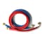 Thrifco Plumbing 5ft Reinforced Rubber Washing Machine Hose Set 1 Hot, Red & 1 4402746 - alternate 1